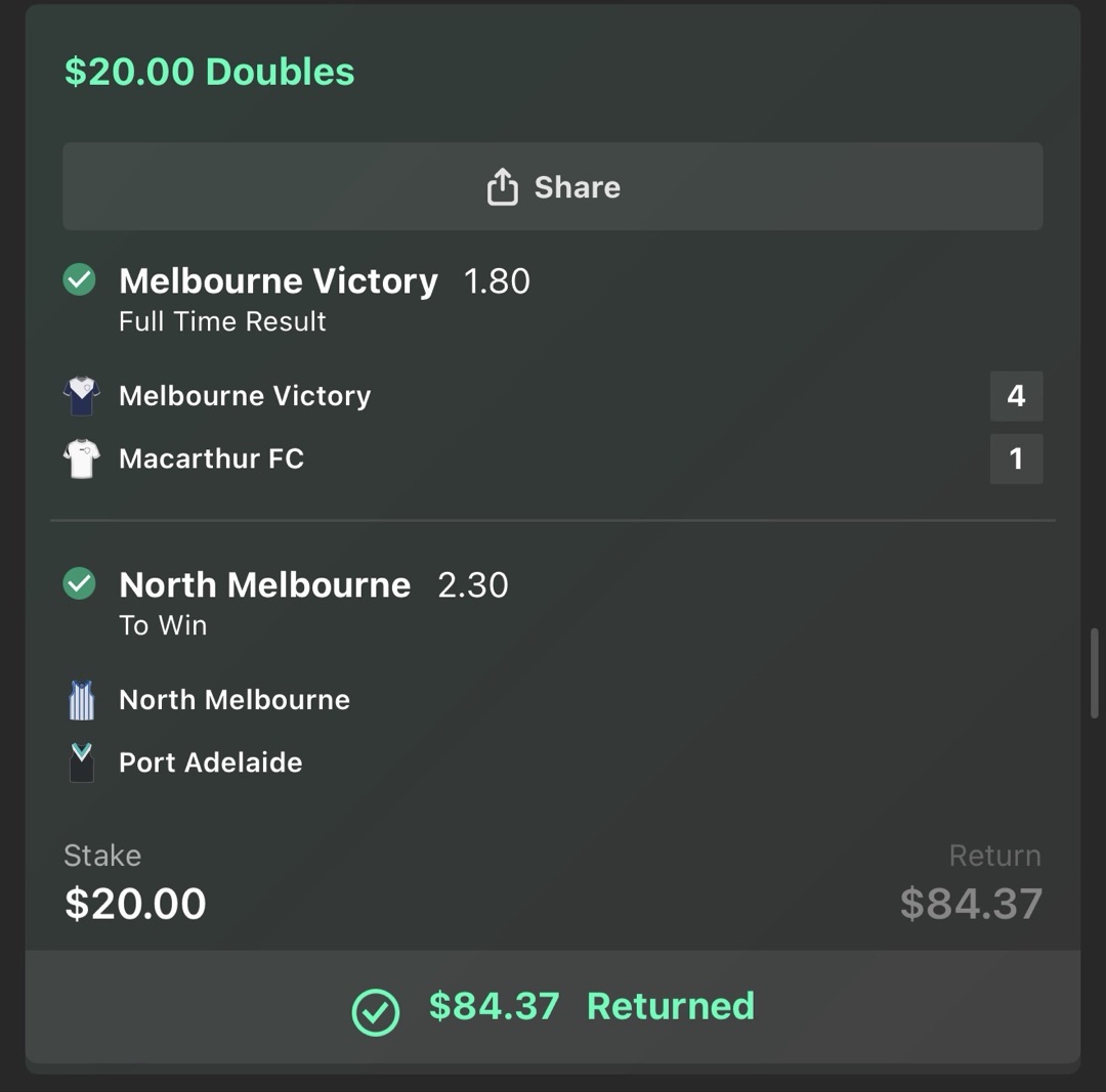A-League AFL doubles